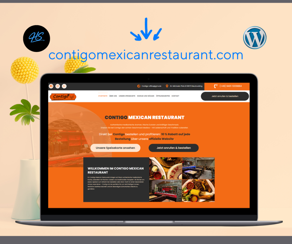 contigo restaurant german website